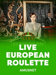 Live European Roulette game icon by Amusnet