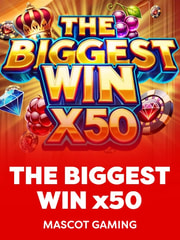 The Biggest Win x50 game icon by Mascot Gaming