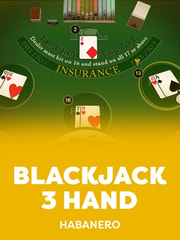 Blackjack 3 Hand game icon by Habanero